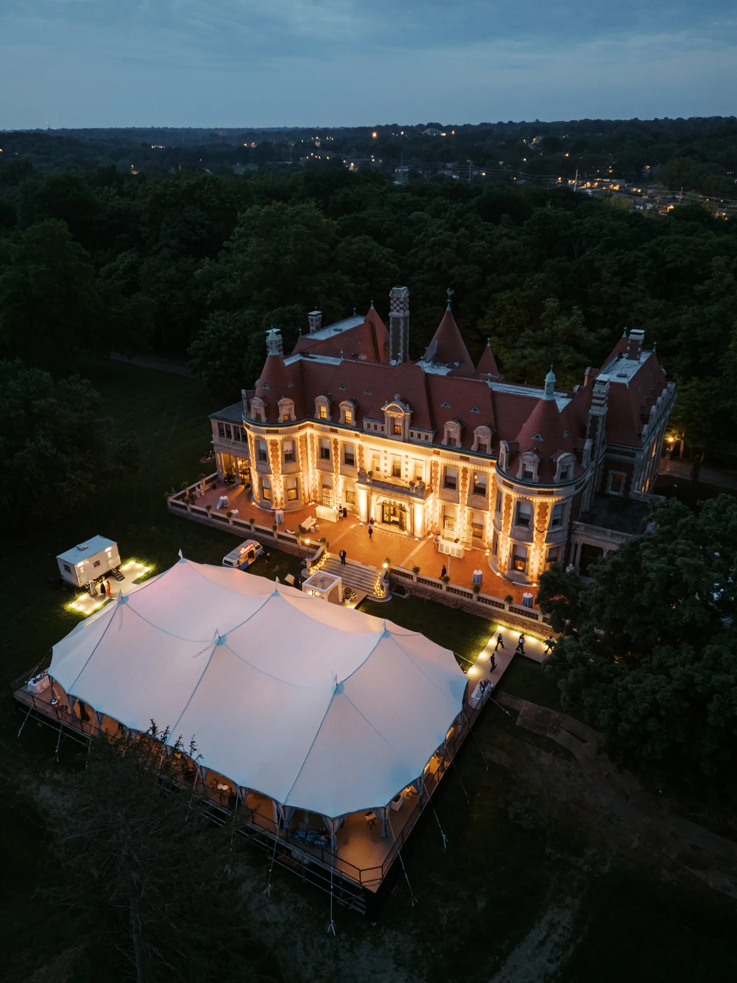 Tented Wedding at The Busch Family Estate in St. Louis Wedding Planner Kristin Ashley Events